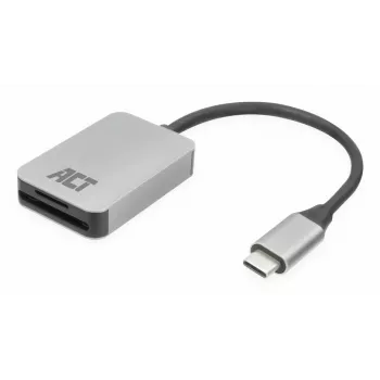 Kaartlezer ACT AC7056 USB 3.2 Gen 1 Type-C grijs MicroSD SD