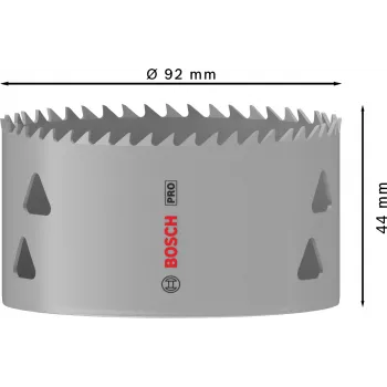 Gatenzaag Bosch PRO Multi Material 44/92 mm — los stuk voor boormachine, droogbouw, metaal, kunststof, zachthout