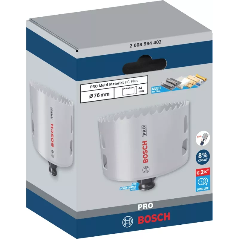 Gatenzaag Bosch PRO Multi Material PC Plus 44/76 mm losse boor