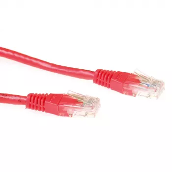 ACT rood 0,5 meter U/UTP CAT6-patchkabel met RJ45-stekkers