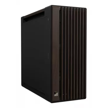 PC-behuizing ASUS ProArt PA602 Wood Edition Midi Tower — zwart & hout, ondersteunt ATX/EATX, 2x200 mm voor, 1x140 mm achter