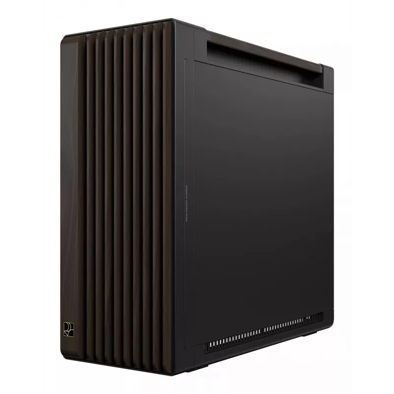 ASUS ProArt PA602 Wood Edition Modern zwart - tempered glass panel Midi Tower zwart, hout