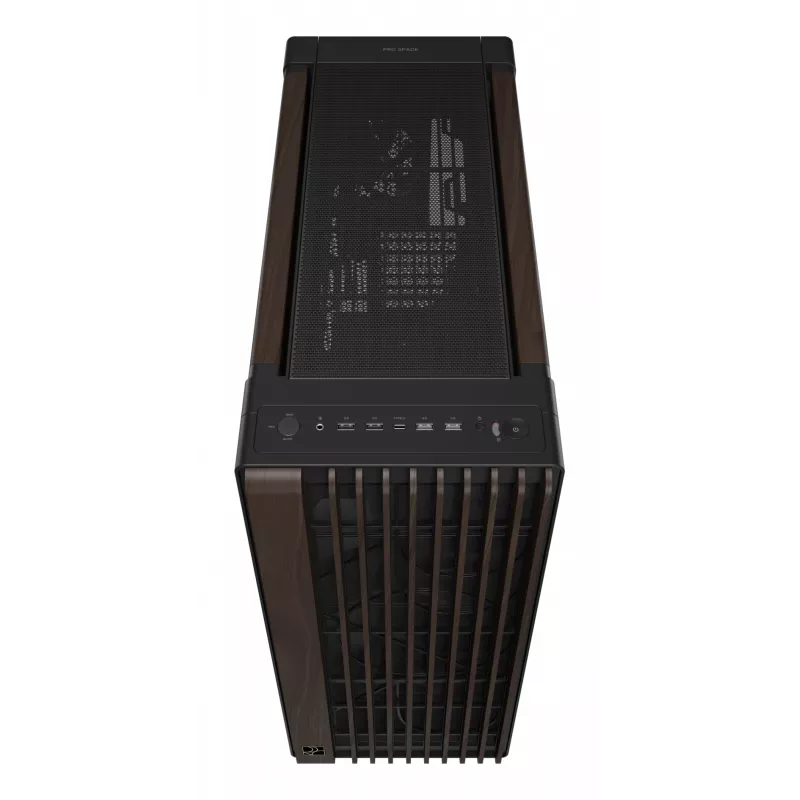 ASUS ProArt PA602 Wood Edition Modern zwart - tempered glass panel Midi Tower zwart, hout