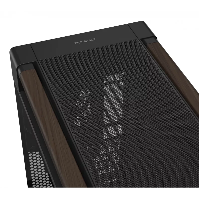 ASUS ProArt PA602 Wood Edition Modern zwart - tempered glass panel Midi Tower zwart, hout
