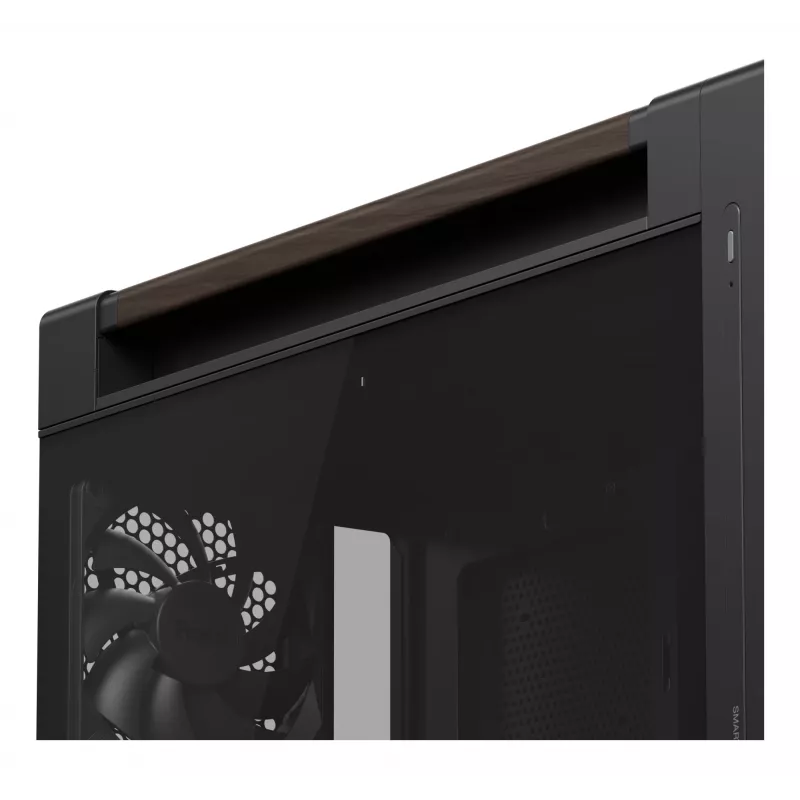 ASUS ProArt PA602 Wood Edition Modern zwart - tempered glass panel Midi Tower zwart, hout