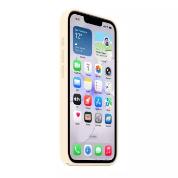 Siliconen hoesje met MagSafe voor Apple iPhone 17e — Vanille, voor 6,1 inch (15,5 cm) schermen