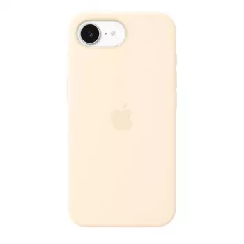Siliconen hoesje met MagSafe voor Apple iPhone 17e — Vanille, voor 6,1 inch (15,5 cm) schermen