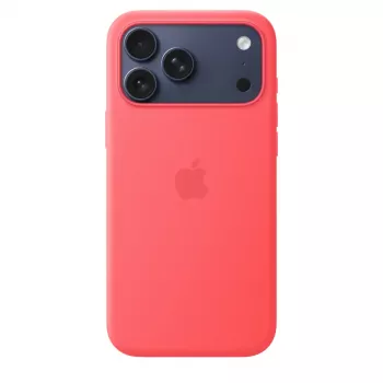 Beschermhoes van siliconen met MagSafe voor Apple iPhone 17 Pro Max – Bright Guava (rood), passend voor 6,9 inch