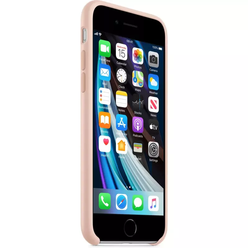 Cover Apple iPhone SE silicone case - Pink Sand