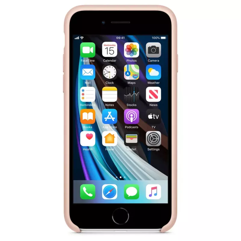 Cover Apple iPhone SE silicone case - Pink Sand