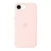Apple MHWJ4ZM/A siliconen hoesje met MagSafe voor iPhone 17e, 6,1 inch (15,5 cm), Soft Pink