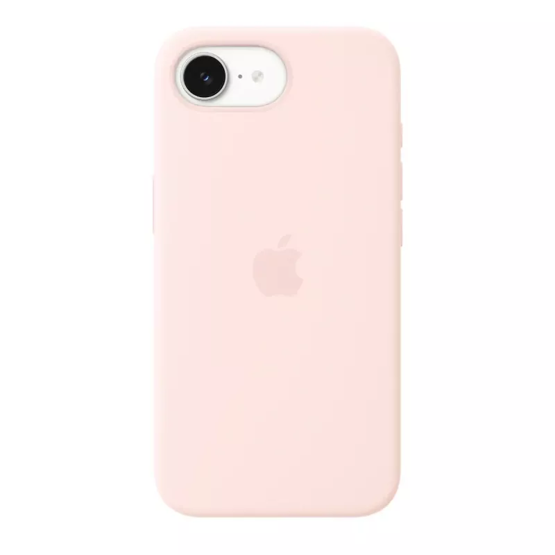 Apple MHWJ4ZM/A siliconen hoesje met MagSafe voor iPhone 17e, 6,1 inch (15,5 cm), Soft Pink