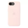Apple MHWJ4ZM/A siliconen hoesje met MagSafe voor iPhone 17e, 6,1 inch (15,5 cm), Soft Pink