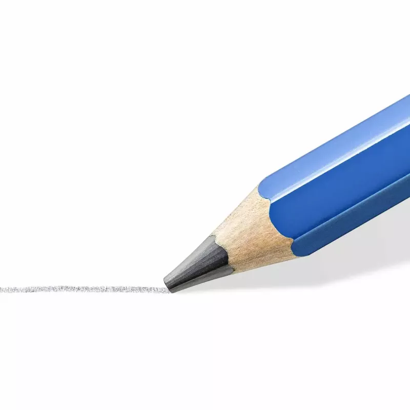 Potlood Staedtler 100J 2B, blauw gelakt, 5,3 mm stift, 1 st.