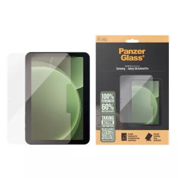 Beeldschermbescherming PanzerGlass voor Samsung Galaxy Tab Active5 Pro — Ultra-Wide Fit, gehard glas/PET, transparant
