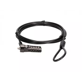 Conceptronic CUSTODIO01BS combinatie-laptopslot, standaard beveiligingssleuf, 1,8 m