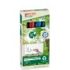 Marker Edding EcoLine 29 4 stuks beitelpunt zwart blauw groen rood