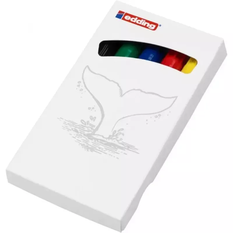 Permanentmarker Edding 3000 bulletpunt gesorteerde kleuren 5 stuks