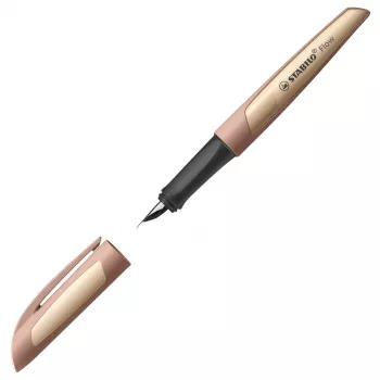 Vulpen STABILO Flow lichtbruin patroon blauwe inkt