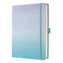 Schrijfboek Sigel Jolie JB100 A5+ 100 vel blauw violet