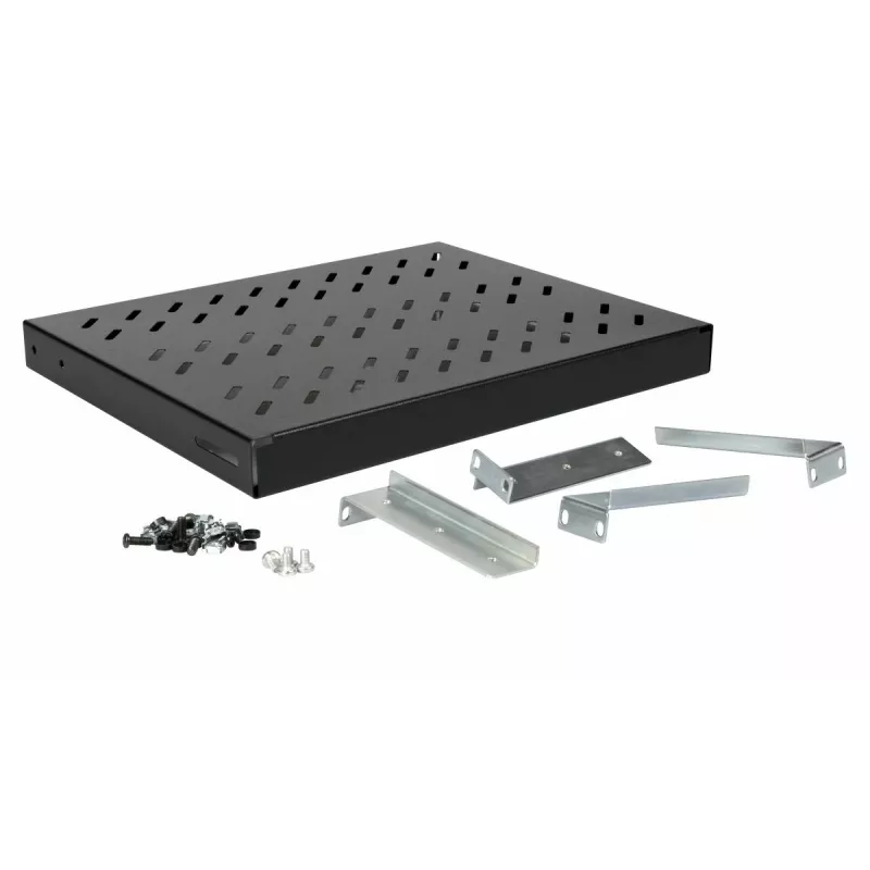 Rackplateau Equip Variable Shelf 19' 1U 350MM zwart