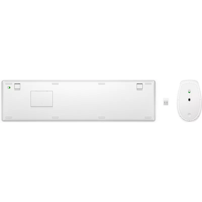 HP 650 draadloze toetsenbord- en muiscombinatie full-size membraan wit