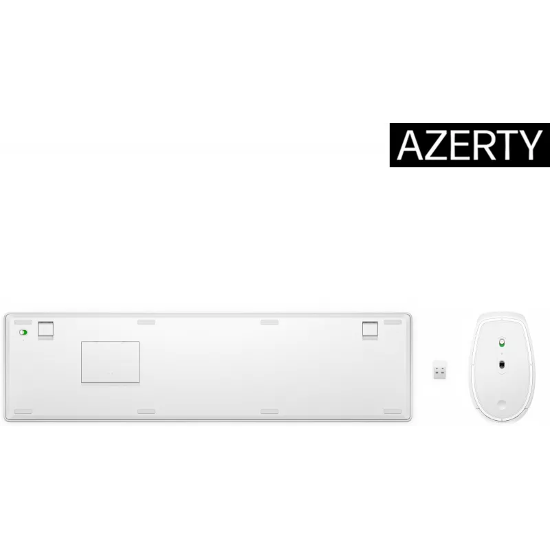 HP 650 draadloze toetsenbord- en muiscombinatie full-size membraan wit