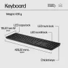 HP 650 draadloze toetsenbord- en muiscombinatie full-size membraan wit