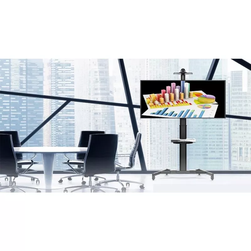 Techly ICA-TR46 multimedia-rolwagen/-standaard zwart flatpanel
