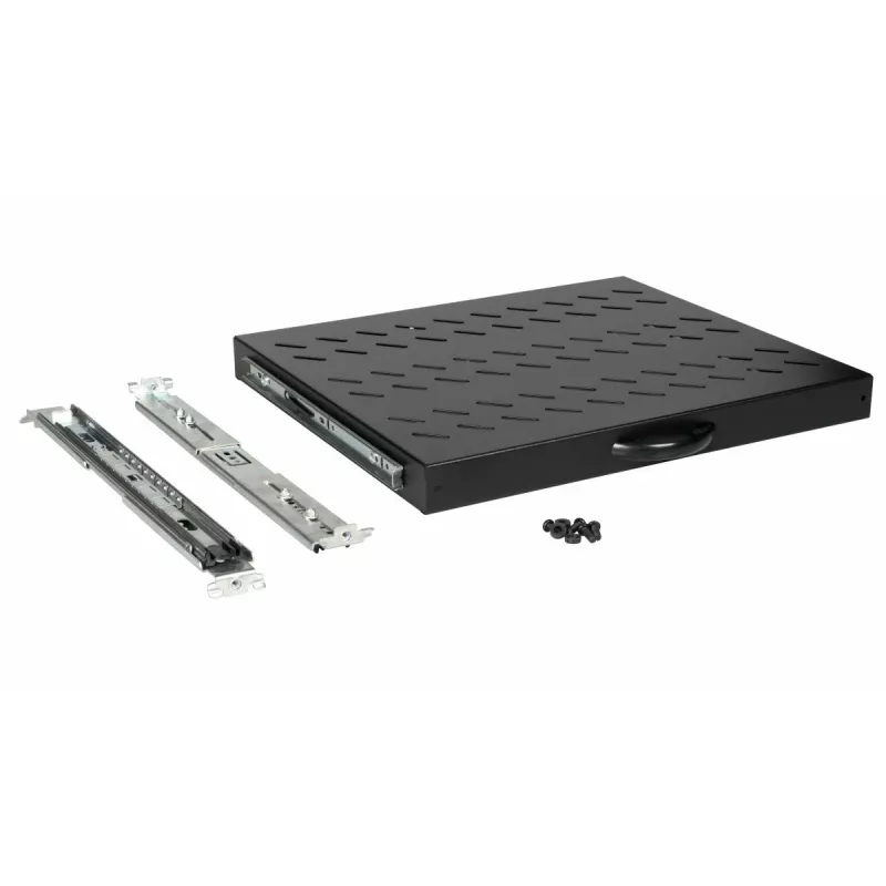 Equip schuiflade 19', 1U, 600MM, zwart
