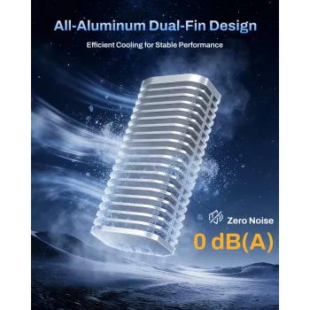 TerraMaster D1 SSD Pro SSD-behuizing aluminium M.2