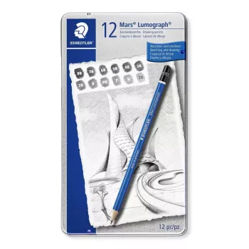 Potloodset Staedtler Mars Lumograph 100 12 stuks