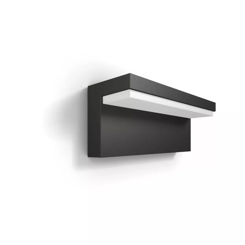 Buitenwandlamp Philips myGarden Bustan 9W antraciet aluminium LED