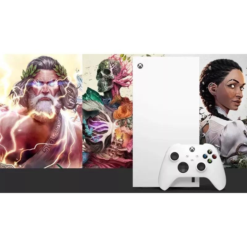 Spelcomputer Microsoft Xbox Series X Digital Edition — 1 TB SSD, 4K, Wi‑Fi, Ethernet, wit