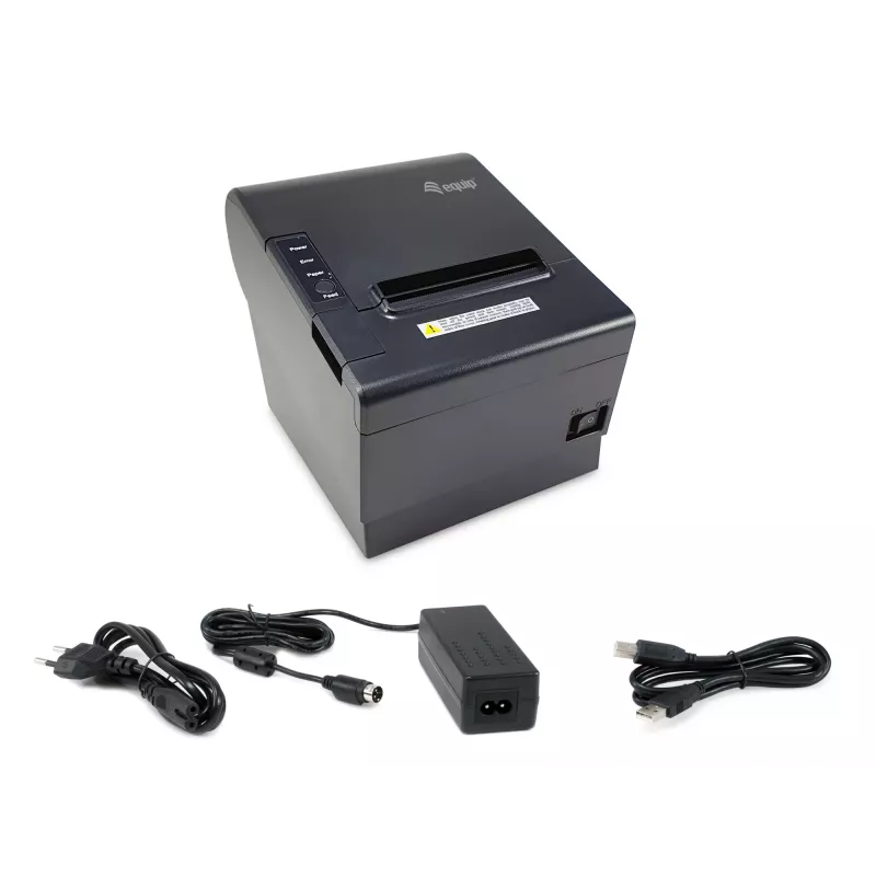 Equip 80 mm thermische bonprinter met automatische snijder, USB/kassalade-aansluiting