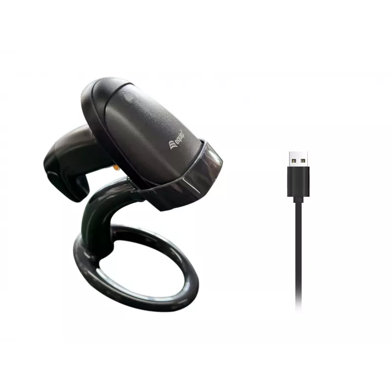 Equip draadloze 1D laser-barcodescanner, met standaard