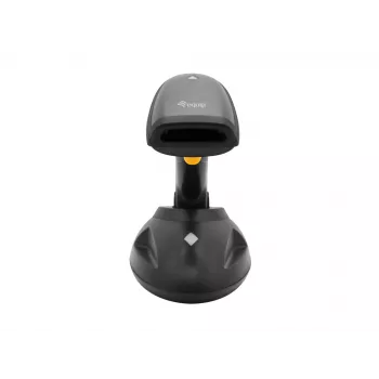 Equip draadloze handheld 2D-barcodescanner met groot bereik en standaard