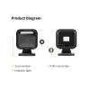Equip USB 2D omnidirectionele desktop-scanner 1MP, vaste barcodelezer