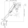 Equip 13 inch-27 inch interactieve monitor-tafelhouder