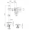 Equip 17 inch-32 inch gelede monitor-tafelhouder