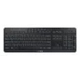 Toetsenbord Cherry Stream ultimate — full-size USB, RF draadloos & Bluetooth, QWERTY Engels, LED-achtergrondverlichting, zwart