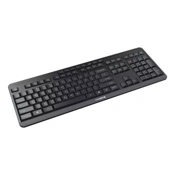 Toetsenbord Cherry Stream ultimate — full-size USB, RF draadloos & Bluetooth, QWERTY Engels, LED-achtergrondverlichting, zwart