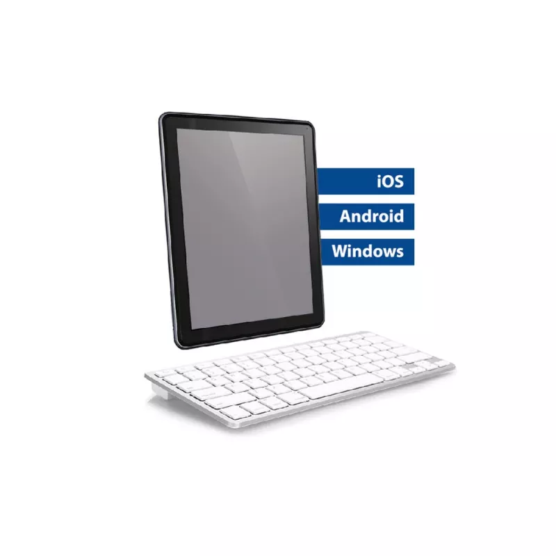 ACT draagbaar Bluetooth-toetsenbord Azerty/BE-layout draadloos wit 75%
