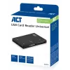 ACT USB 3.0-kaartlezer AC6370 CF MMC MS Duo MicroSD SDHC zwart