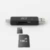 Kaartlezer ACT USB-C/USB-A 3.0 zwart