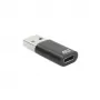 USB-A-stekker naar USB-C-bus adapter ACT AC7376 zwart