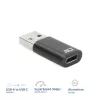 USB-A-stekker naar USB-C-bus adapter ACT AC7376 zwart