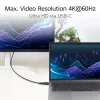 ACT USB 3.0 10Gbps 60W USB Type-C (recht) naar USB Type-C (opwaarts/afwaarts haaks) kabel, 1 meter