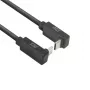 ACT USB 3.0 10Gbps 60W USB Type-C (naar boven/onder haaks) naar USB Type-C (naar boven/onder haaks) kabel, 1 meter
