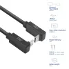 ACT USB 3.0 10Gbps 60W USB Type-C (naar boven/onder haaks) naar USB Type-C (naar boven/onder haaks) kabel, 1 meter